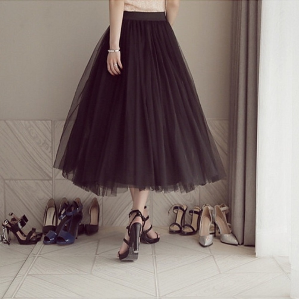 Black Tull skirt